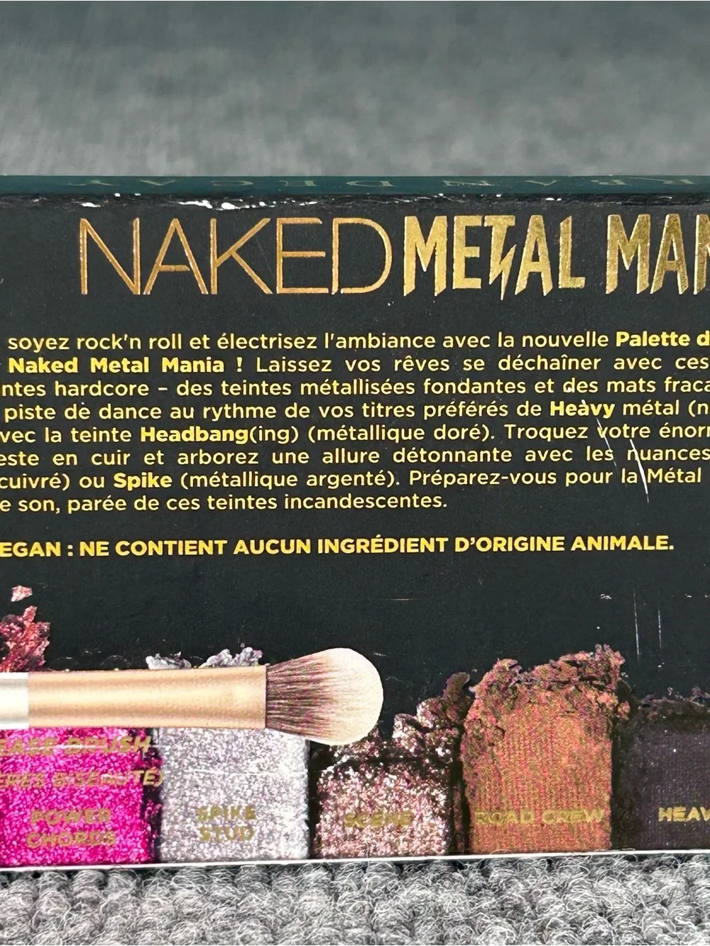 Urban Decay Naked METAL MANIA Eye Shadow Palette ~ New in Box ~ Full Size